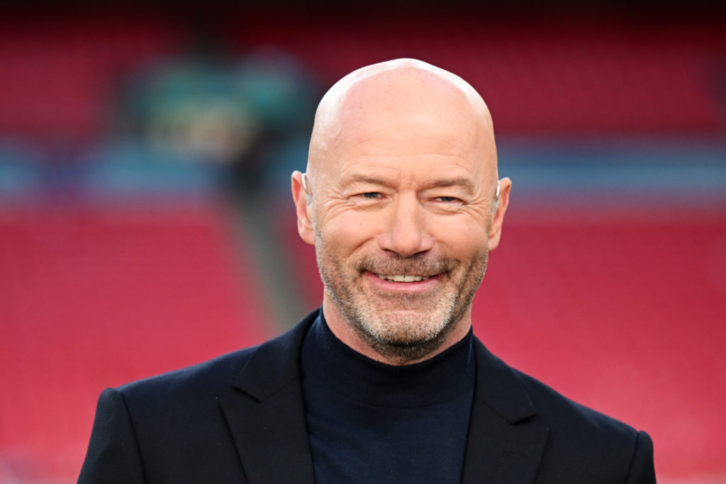 Alan Shearer on duty duty for BBC Sport