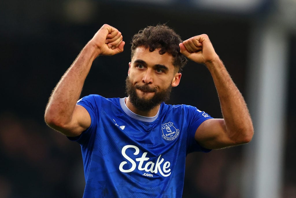 Dominic Calvert-Lewin after scoring against Tottenham