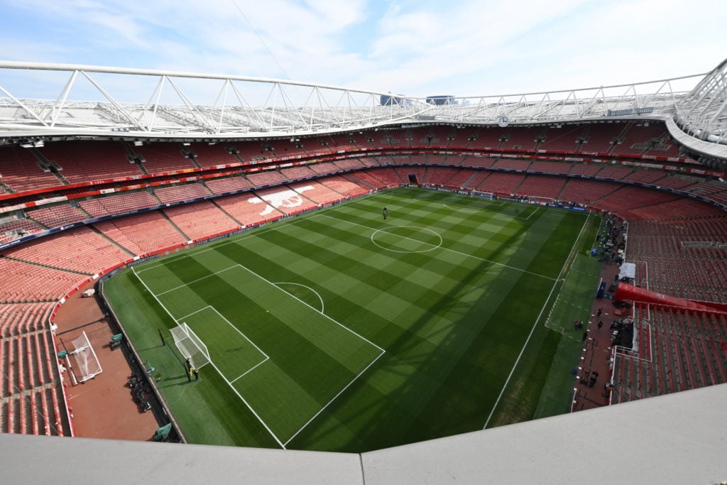 Aerial view of the Emirates Stadium, home of Arsenal
