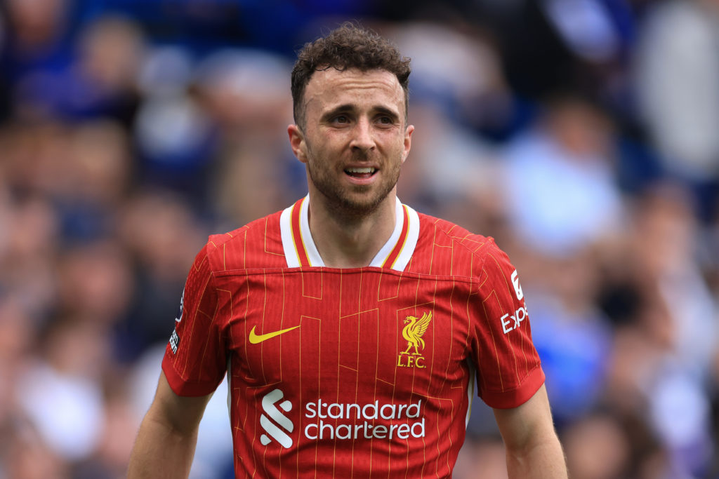 Diogo Jota in action for Liverpool vs Chelsea