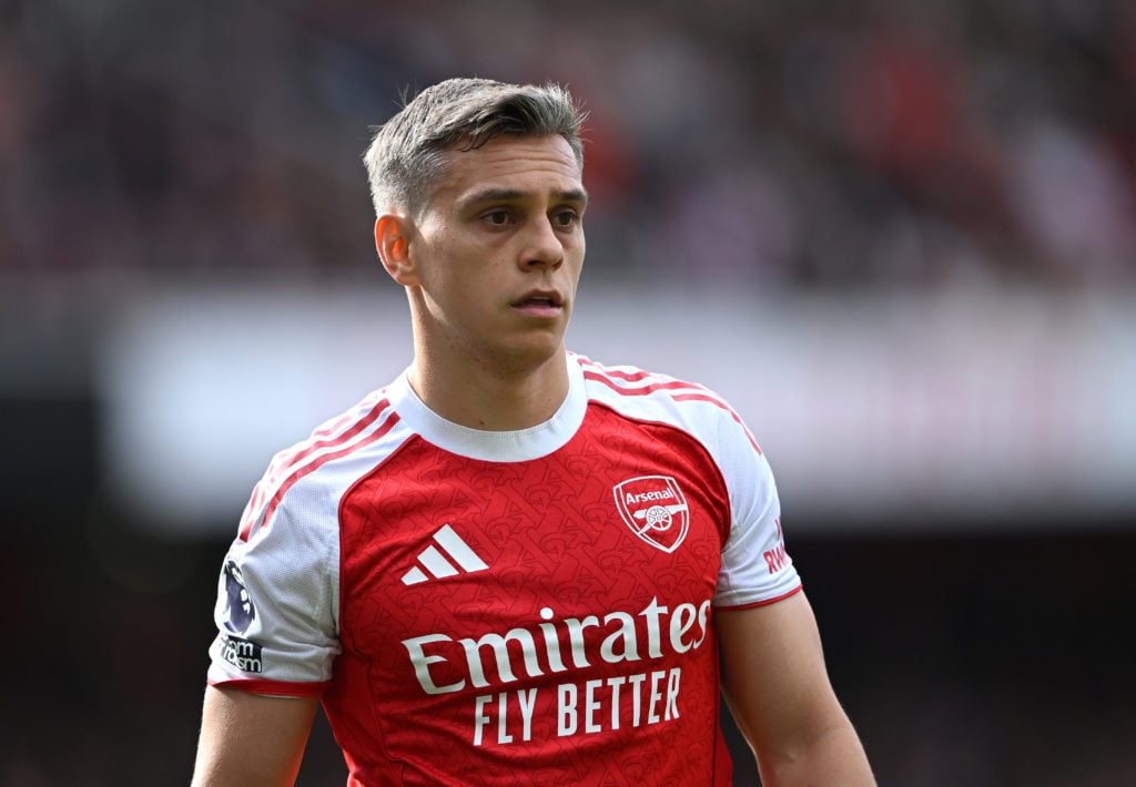 Leandro Trossard looks on for Arsenal at the Emirates.