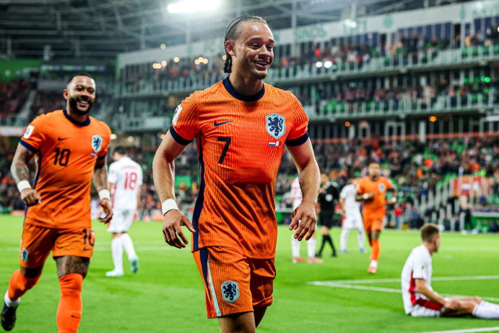 Xavi Simons during Netherlands v Malta in FIFA 2026 World Cup Qualifier