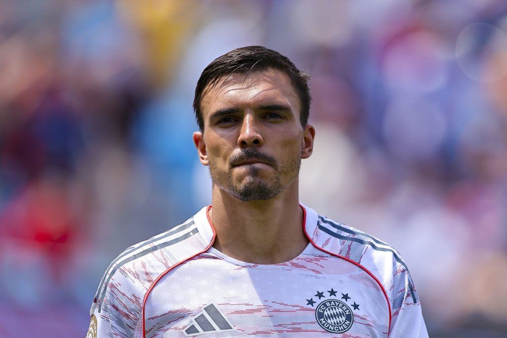 Joao Palhinha in action for Bayern Munich