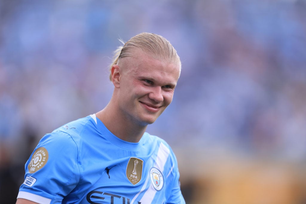 Erling Haaland in action for Manchester City against Juventus at the FIFA Club World Cup