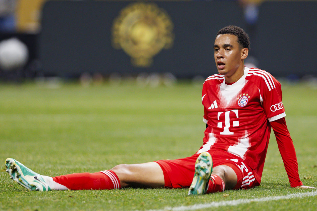 Jamal Musiala playing for Bayern Munich at the FIFA Club World Cup