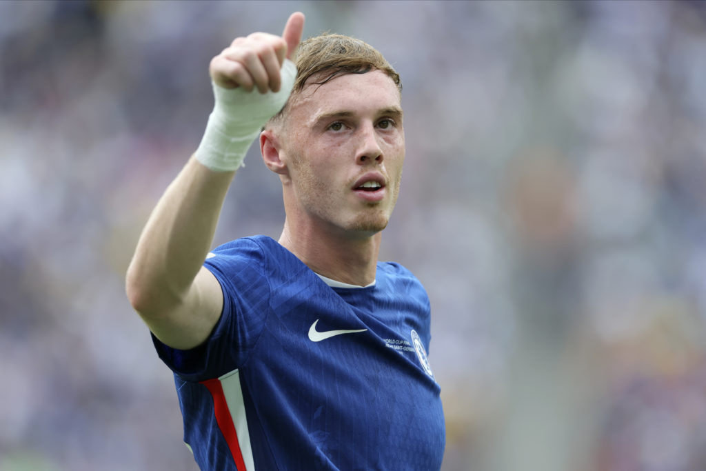 Cole Palmer in action during the FIFA Club World Cup 2025 final match between Chelsea and Paris Saint-Germain