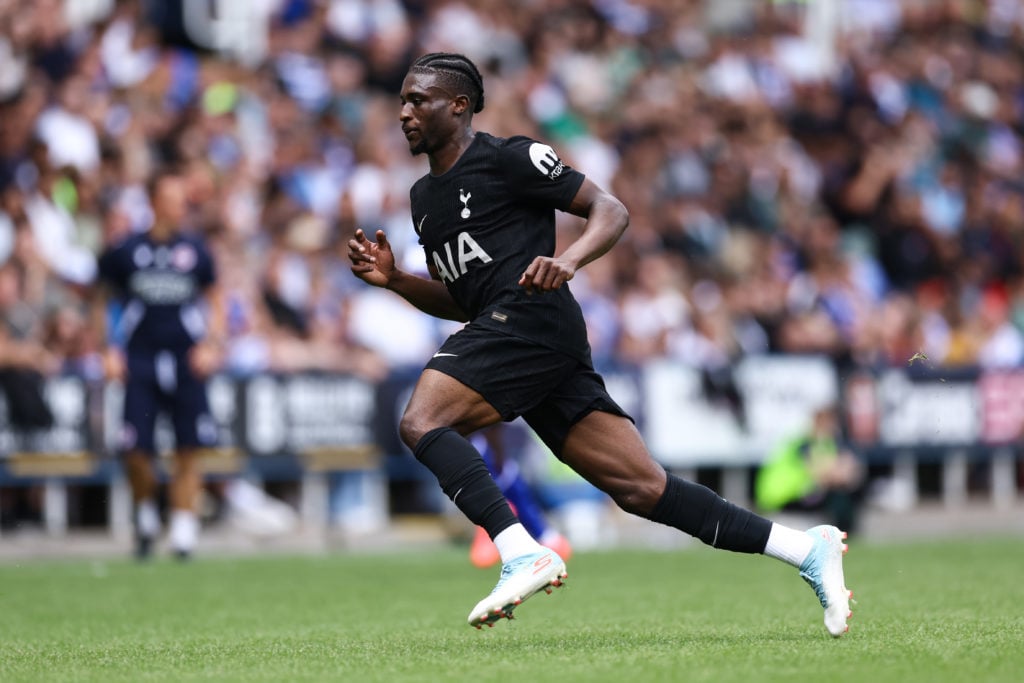 Mohammed Kudus making his debut for Tottenham against Reading.