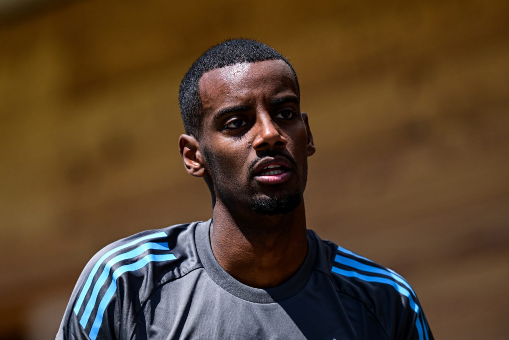 Alexander Isak in Newcastle United training