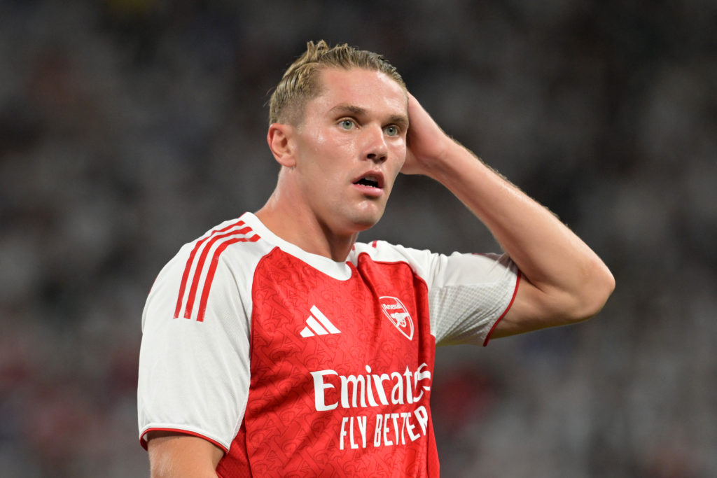 Viktor Gyokeres in action during Arsenal v Tottenham Hotspur: Pre-Season Friendly