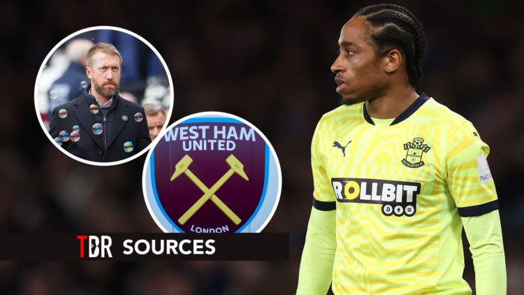 Kyle Walker-Peters of Southampton during the Premier League match between Chelsea FC and Southampton FC at Stamford Bridge on February 25, 2025