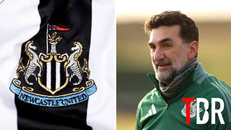 Split image of Newcastle United badge and Newcastle United chairman Yasir Al-Rumayyan
