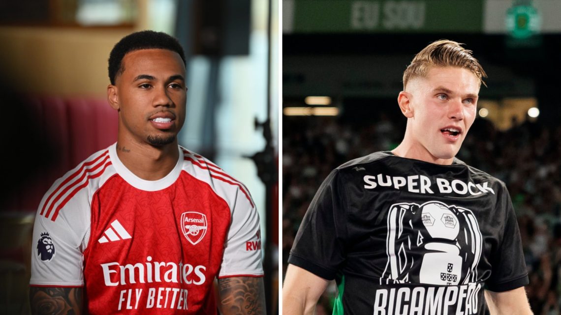 Split image of Gabriel Magalhaes and Viktor Gyokeres
