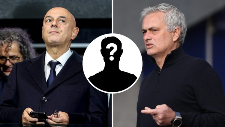 Split image of Tottenham Hotspur chairman Daniel Levy (left) ahead of a Premier League match and former Spurs manager Jose Mourinho (right) at the ...
