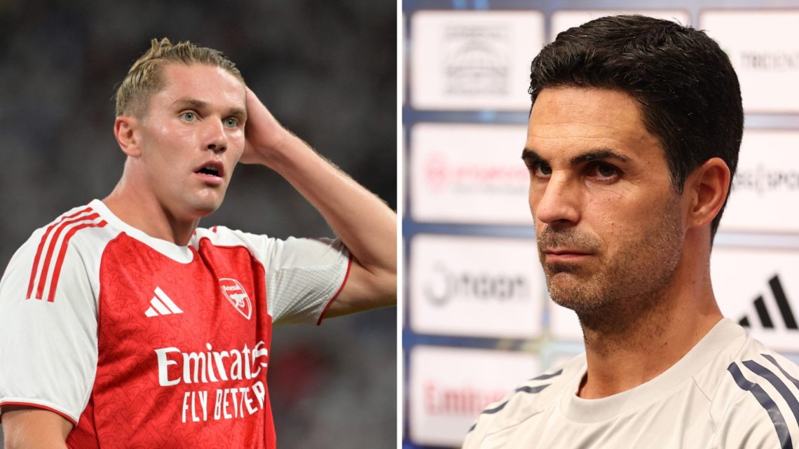 Split image of Viktor Gyokeres and Mikel Arteta