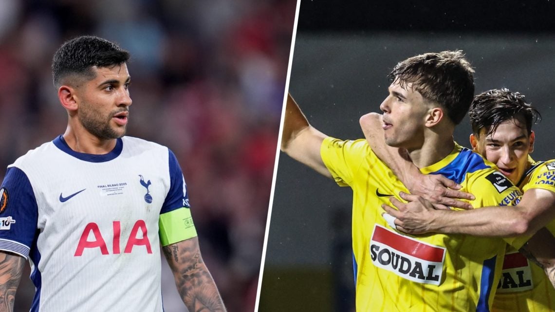 Split image of Cristian Romero and Luka Vuskovic