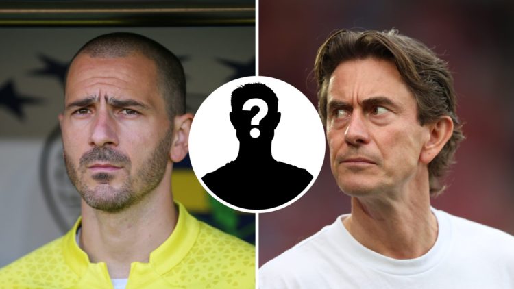 Split image of Italy legend Leonardo Bonucci and Tottenham manager Thomas Frank