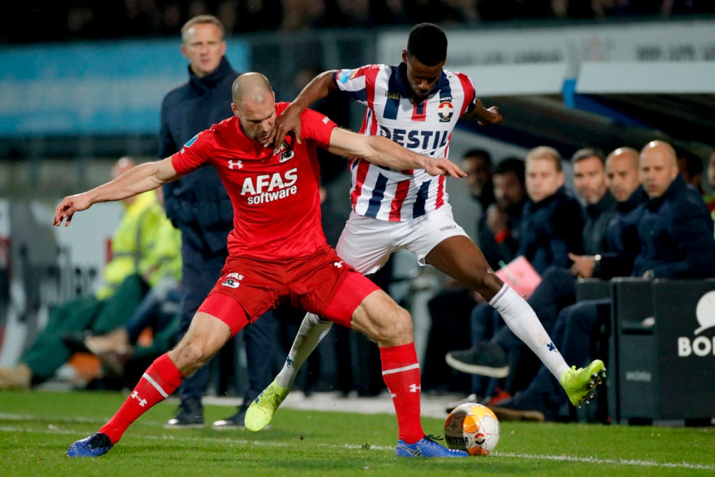 Alexander Isak in action for Willem II