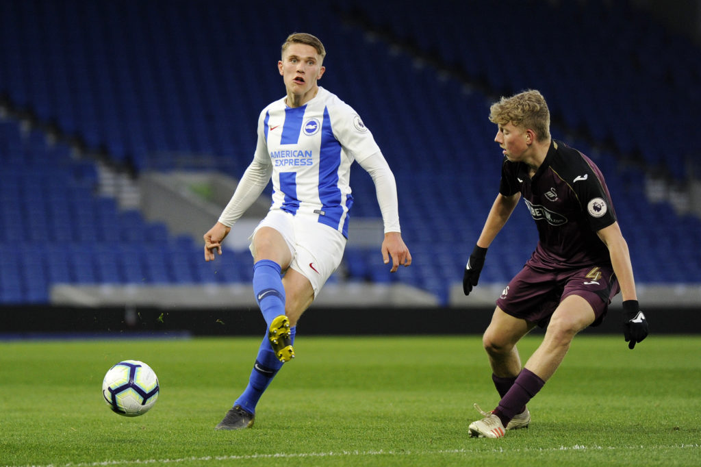 Viktor Gyokeres in action for Brighton