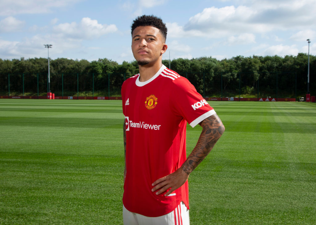 Manchester United Unveil New Signing Jadon Sancho