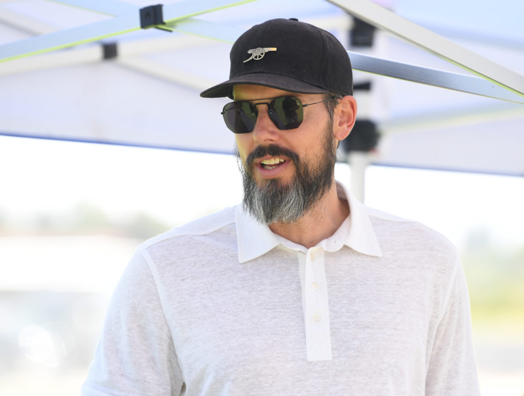 Josh Kroenke meets players during Arsenal Pre-Season Tour