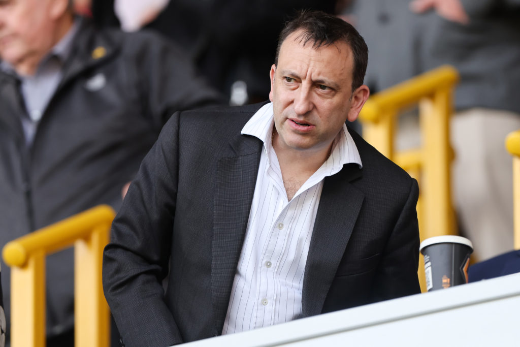 Tony Bloom the chairman of Brighton and Hove Albion during the Premier League match between Wolverhampton Wanderers and Brighton
