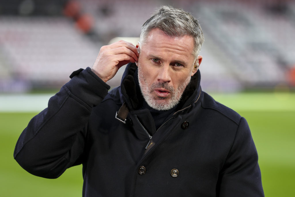 Former Liverpool player now a Sky TV pundit Jamie Carragher before the Premier League match between AFC Bournemouth and Liverpool FC