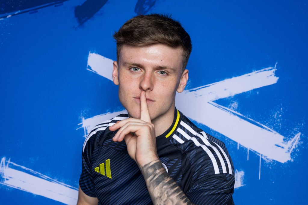 Ben Doak poses for his Scotland portrait ahead of UEFA EURO 2024