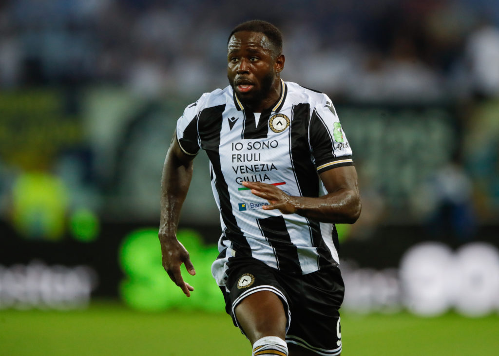 Keinan Davis of Udinese during the Serie A match between Udinese and SS Lazio