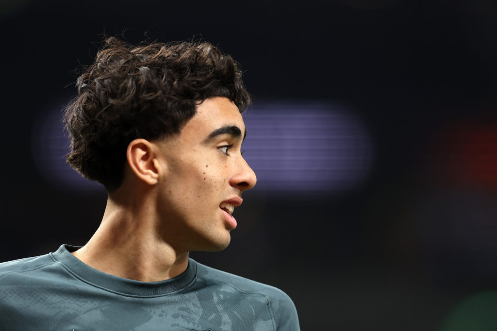 Luca Williams-Barnett ahead of Tottenham Hotspur v AS Roma - UEFA Europa League 2024/25 League Phase MD5