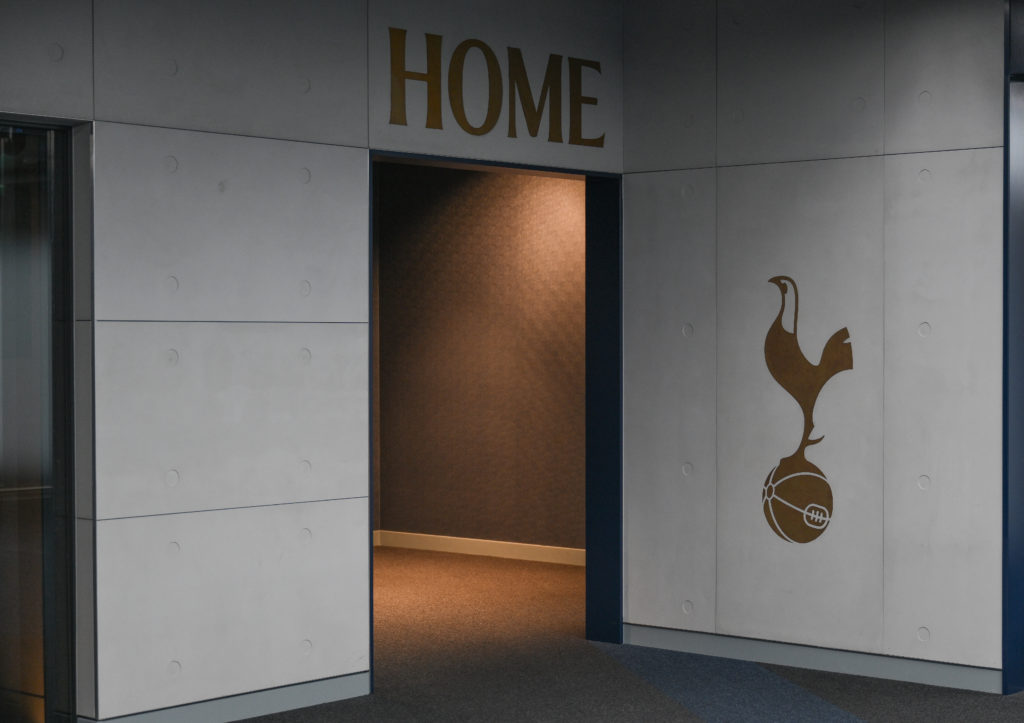 A general view of the Tottenham Hotspur home dressing room
