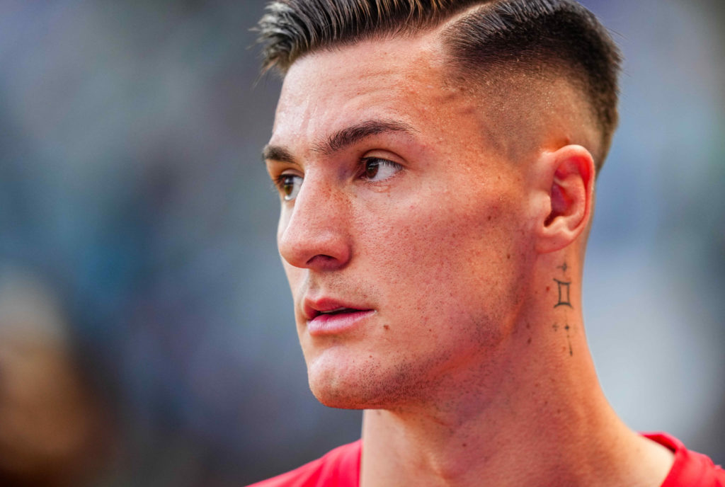 Benjamin Sesko in action for RB Leipzig against Werder Bremen