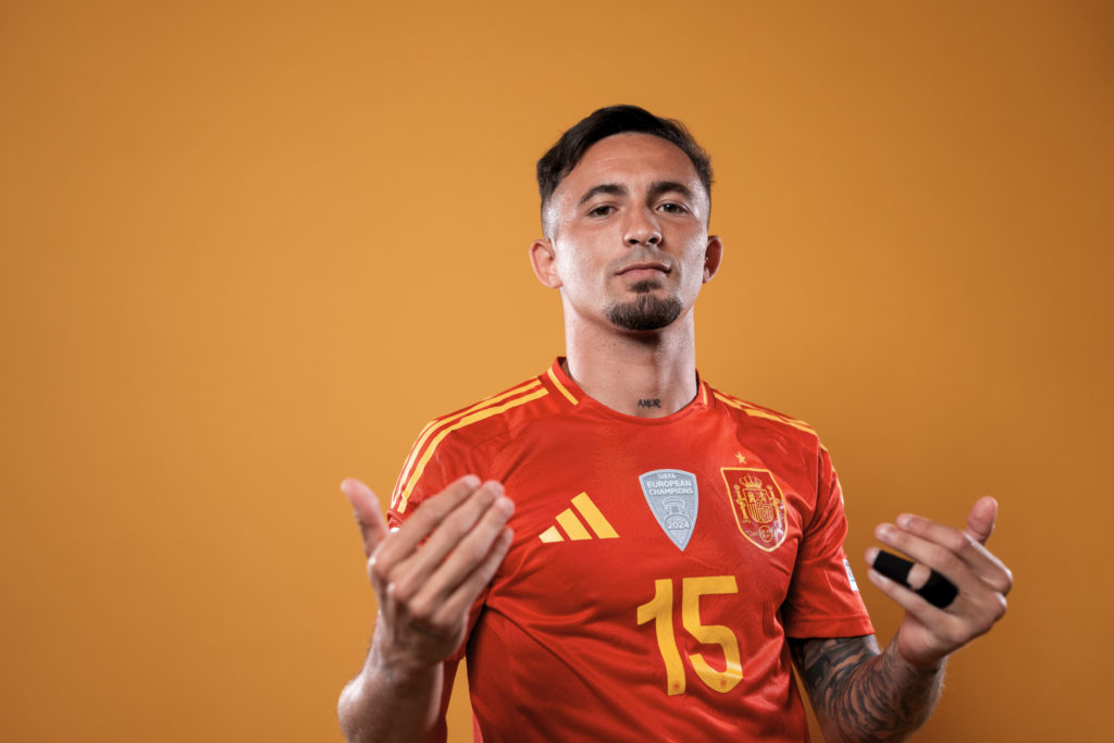 Yeremy Pino UEFA Nations League headshot with Spain