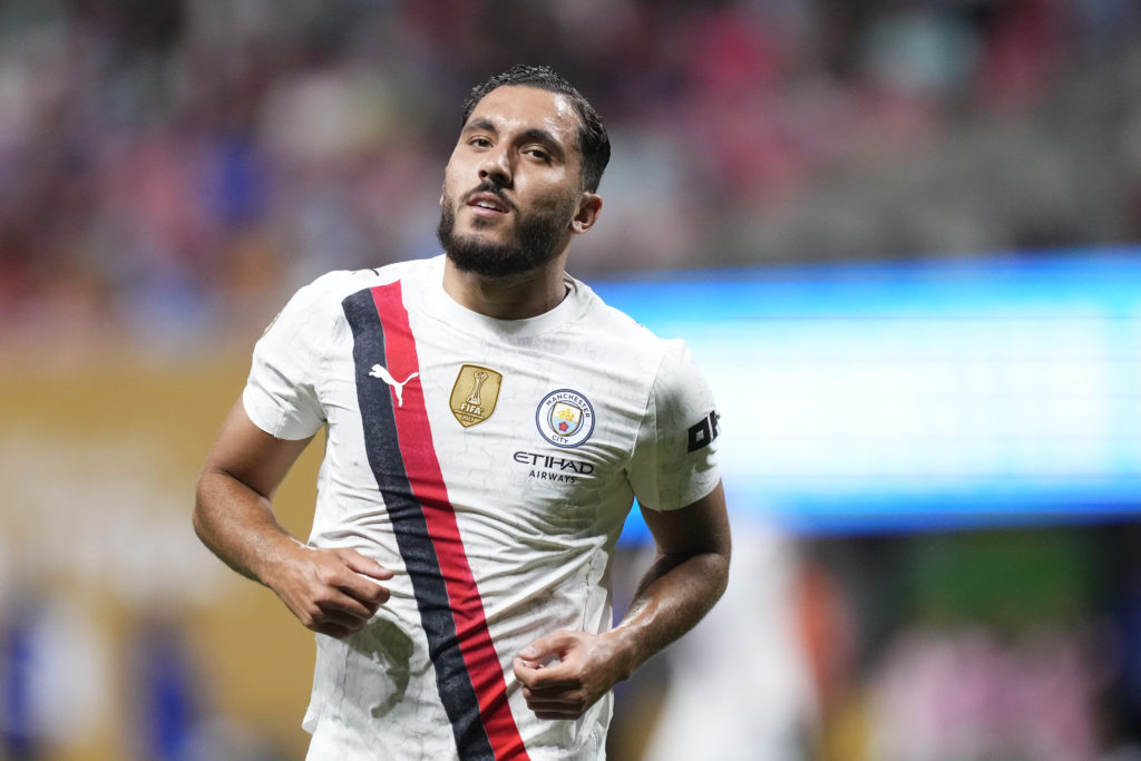 Rayan Cherki of Manchester City and France celebrates after scoring his sides first goal during the FIFA Club World Cup 2025