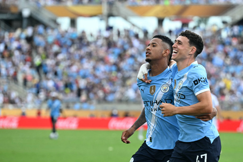Savinho after scoring for Man City during the FIFA Club World Cup