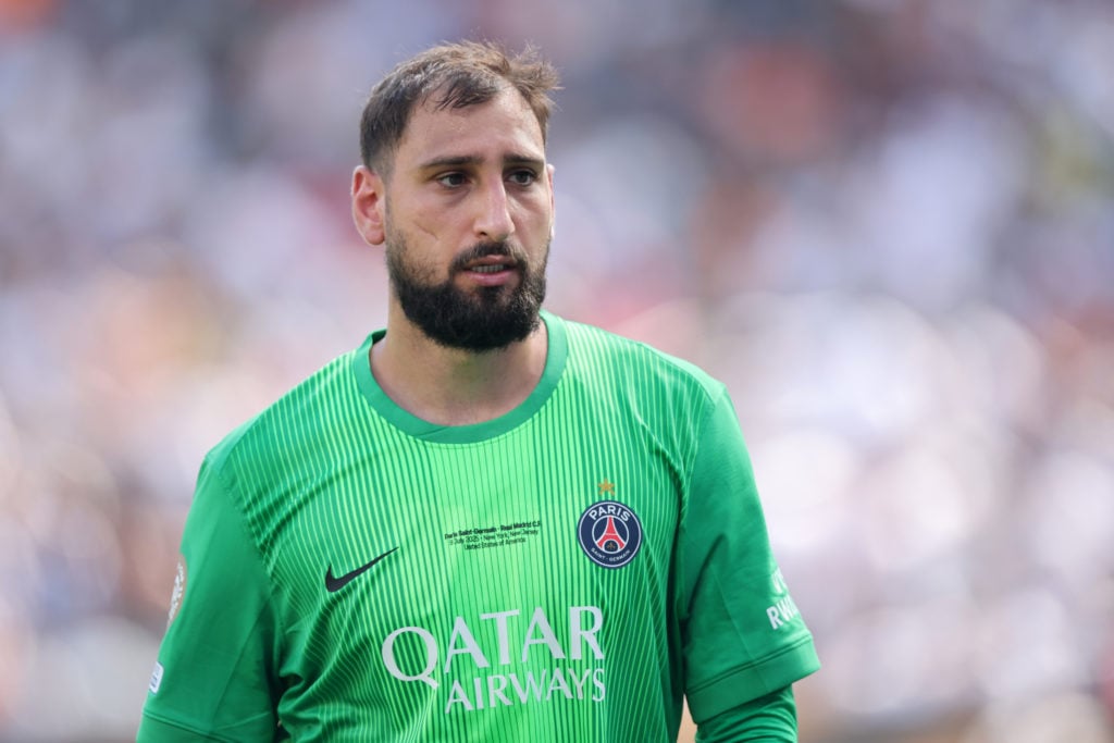 Gianluigi Donnarumma looks on for PSG