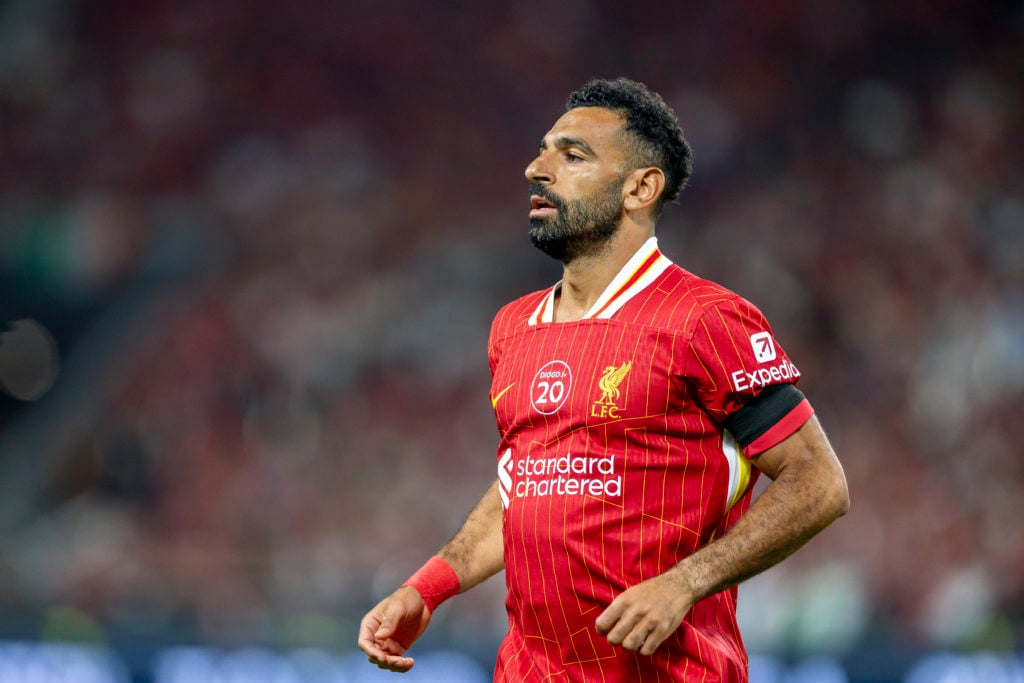 Mohamed Salah in action for Liverpool