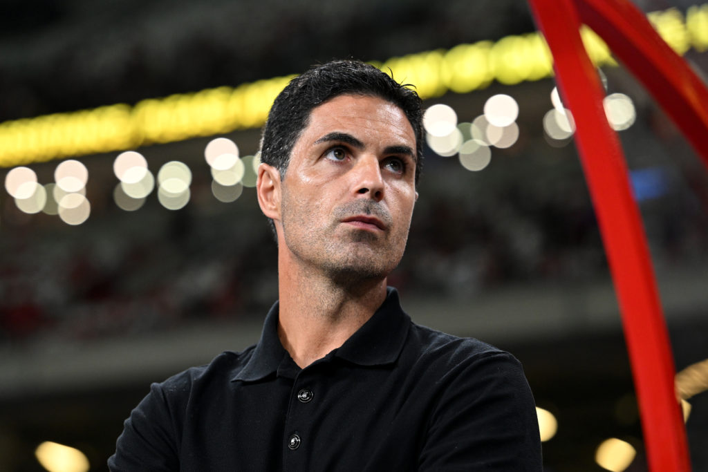 Mikel Arteta during Arsenal vs AC Milan in Pre-Season Friendly