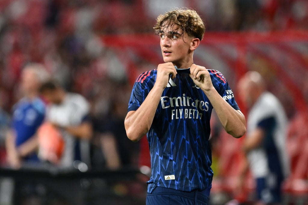 Max Dowman during Arsenal's friendly against Newcastle.