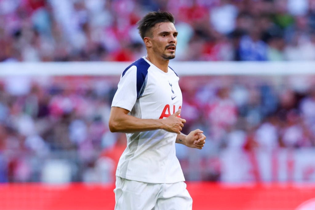 Joao Palhinha runs for Tottenham Hotspur during their pre-season friendly against Bayern Munich.