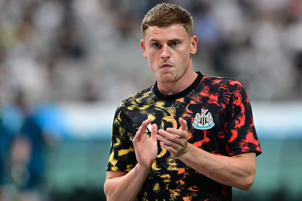 Harvey Barnes of Newcastle United (11) claps hands during the pre-season friendly match between Tottenham Hotspur and Newcastle United at the Seoul World Cup Stadium