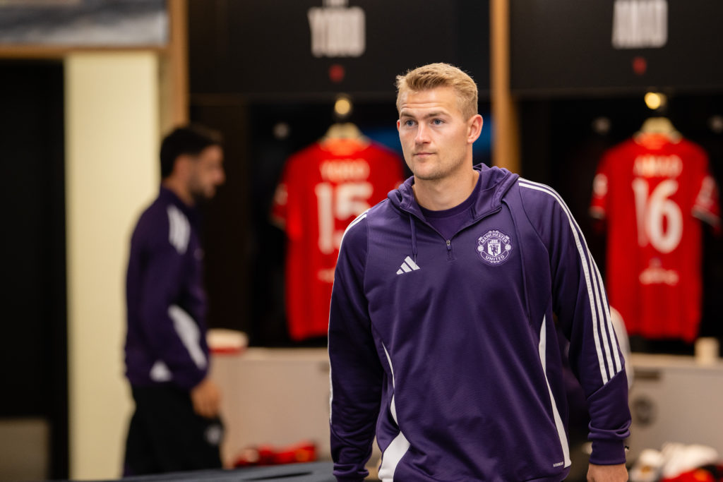 Matthijs de Ligt before a friendly between Manchester United and Fiorentina