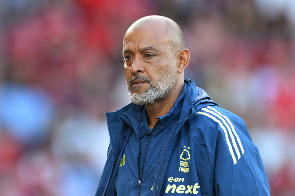 Nuno Espirito Santo looks on during a friendly between Nottingham Forest and Al Qadsiah
