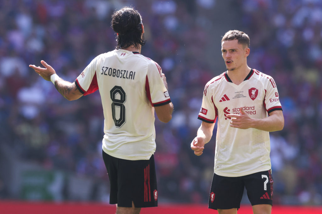 Florian Wirtz during Crystal Palace v Liverpool in the 2025 FA Community Shield