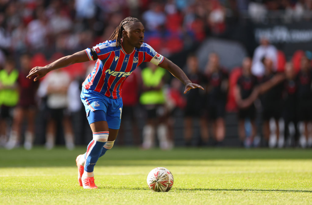 Eberechi Eze misses penalty during Crystal Palace v Liverpool - 2025 FA Community Shield