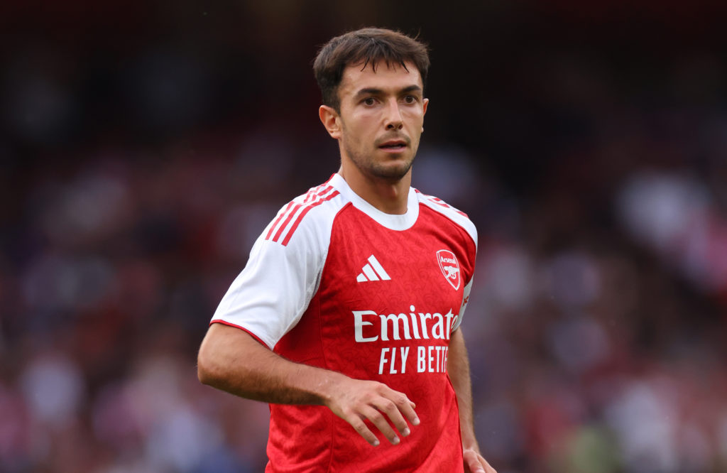 Martin Zubimendi during a pre-season friendly for Arsenal.