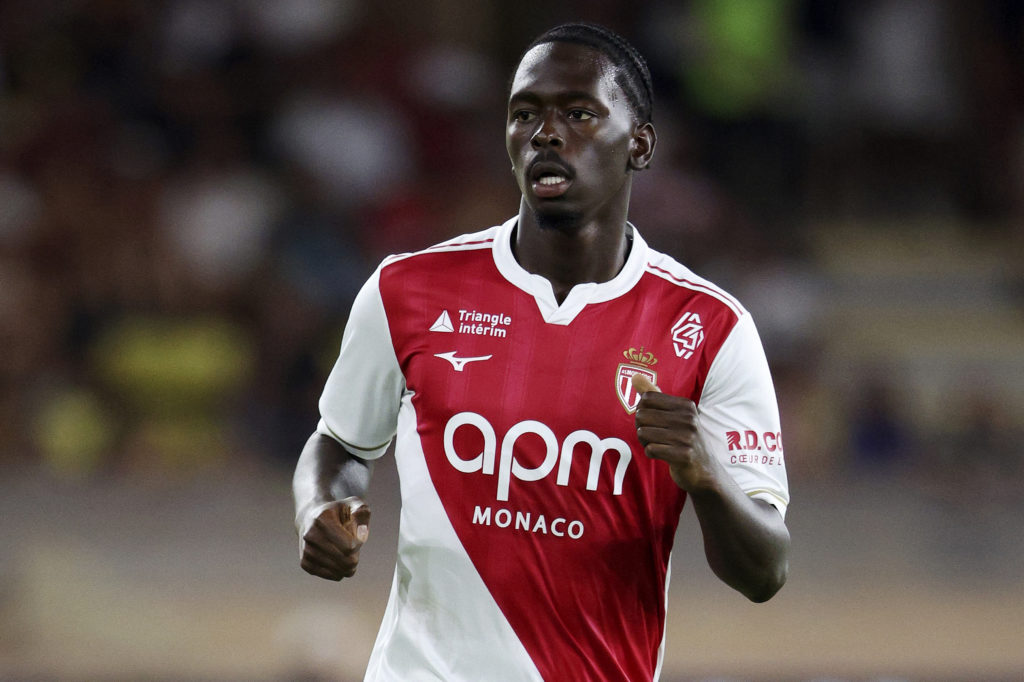 Soungoutou Magassa of AS Monaco running during the pre-season friendly match between AS Monaco and Inter Milan at Stade Louis II.