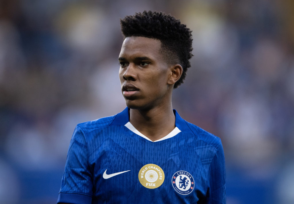 Estevao of Chelsea during the pre-season friendly match against Bayer Leverkusen at Stamford Bridge.