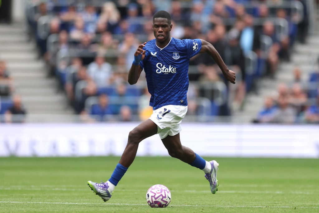 Thierno Barry of Everton during the pre-season friendly match between Everton and AS Roma