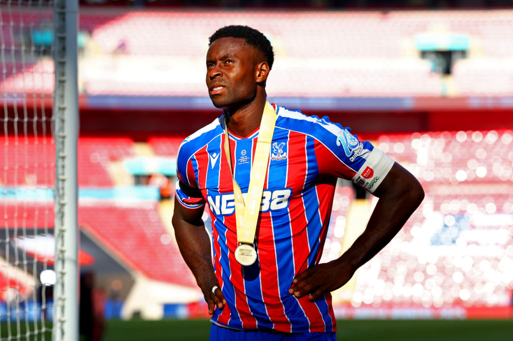 Marc Guehi after Crystal Palace defeated Liverpool in the 2025 FA Community Shield