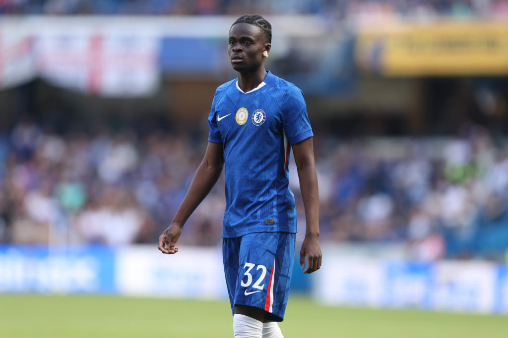 Tyrique George of Chelsea during the pre-season friendly match between Chelsea and AC Milan at Stamford Bridge